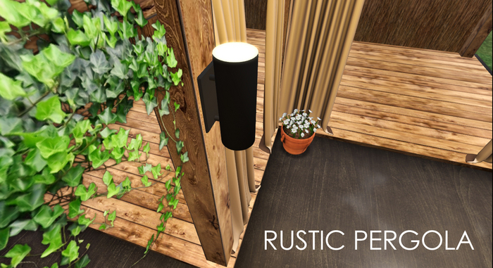Rustic pergola