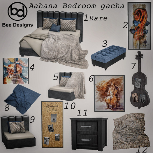 Bee Designs Aahana Bedroom Gacha  1 RARE