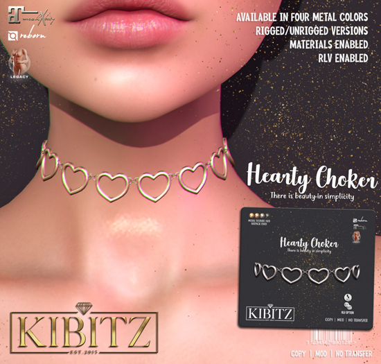 Kibitz - Hearty choker - silver