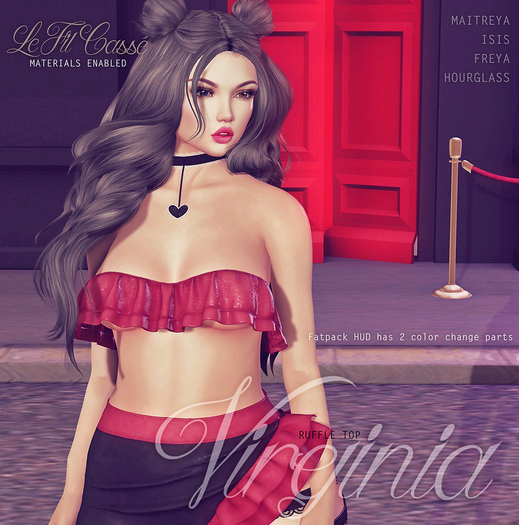 {le fil casse} Virginia Ruffle Top - GIFTY special color