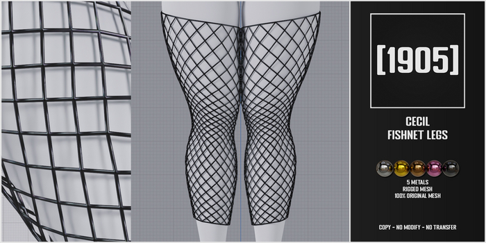 [1905] Cecil Fishnet Legs DEMO