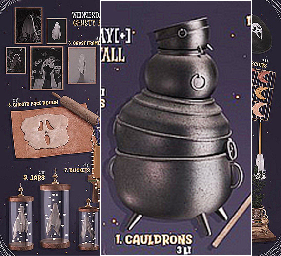 1. Wednesday[+] ~ Ghosty Fall - Cauldrons