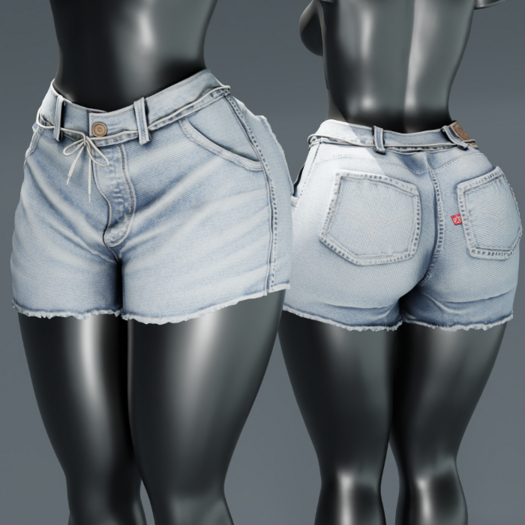 ardor* - string shorts (light wash)