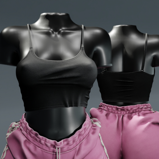 ardor* - cotton cami (black)