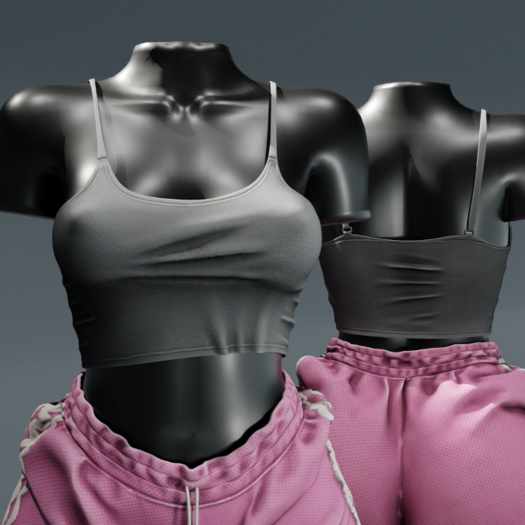 ardor* - cotton cami (grey)