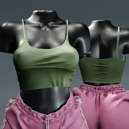 ardor* - cotton cami (green)