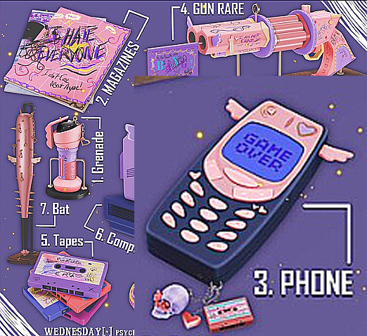 3. Wednesday[+] Psycho Purple Phone