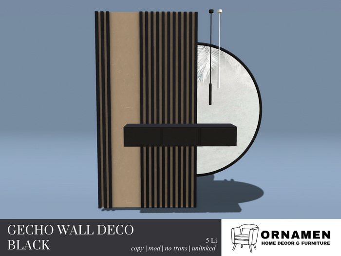 OR - Gecho Wall Deco Black