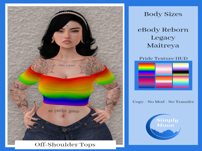 Simply Moon - Off-Shoulder Top - Pride