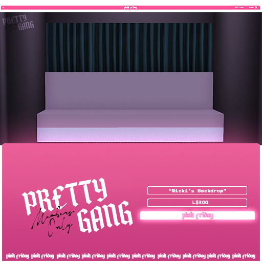 PinkFriday -Nicki Minaj Backdrop