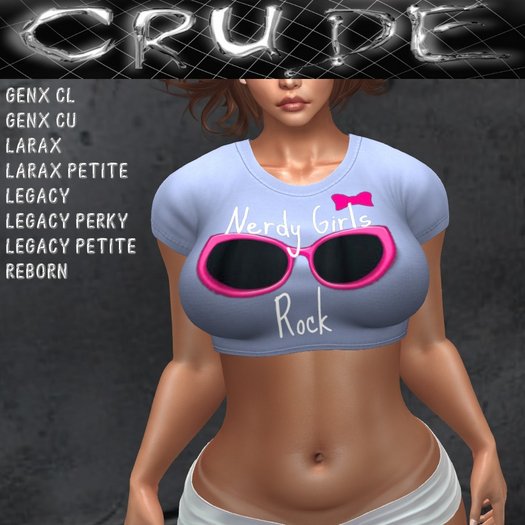 Nerdy Girls Rock Women's Crop Top (WTS)  <Wear Me>