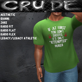 If at first you don't succeed It's Only Attempted Murder Men's T-Shirt (MCT) <Wear Me>
