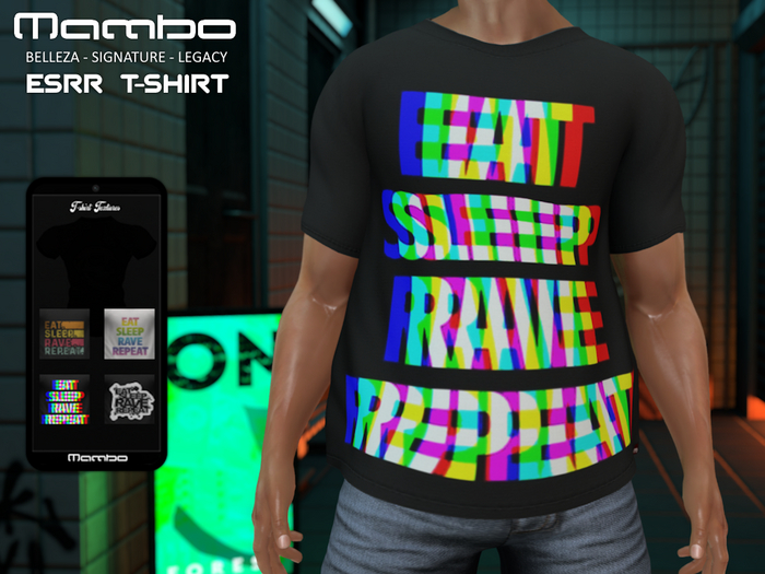 Mambo - Eat Sleep Rave Repeat T-Shirt