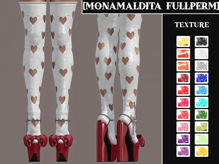 #31 - MONAMALDITA - Texture Latex - Shoes