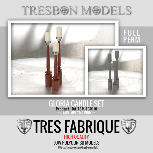 Full Perm Gloria Candle Set