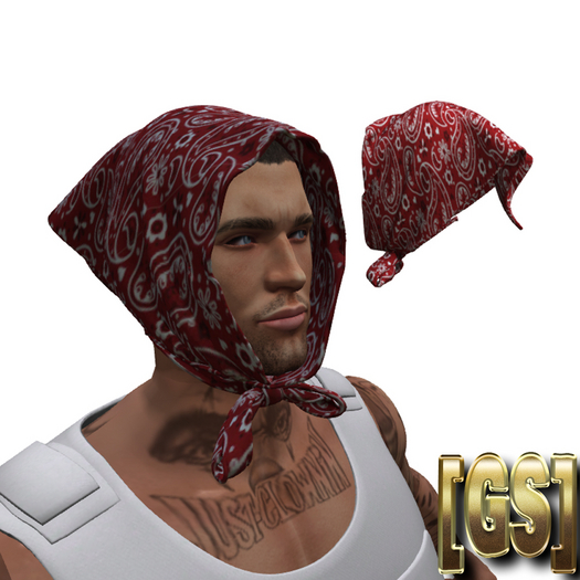 [GS] Babushka Bandana RED