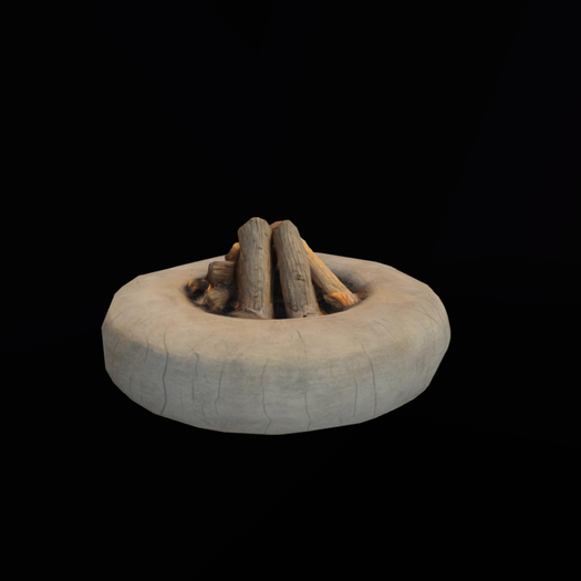 {S} Full Perm Stone Fire Pit 