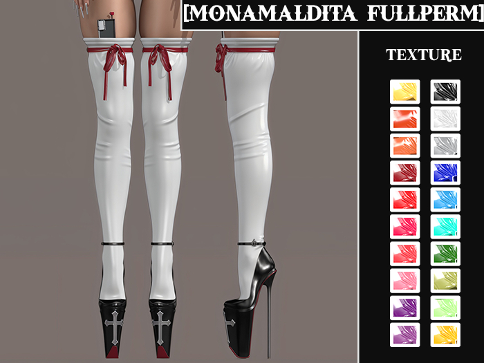 #36 - MONAMALDITA - Texture Latex - Shoes