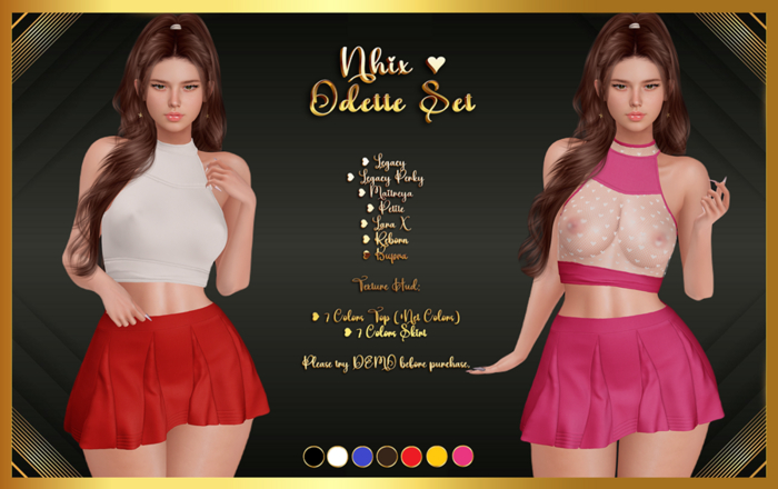 Nhix Odette Set (Top & Skirt)