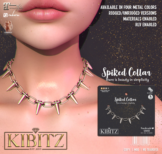 Kibitz - Spiked collar - onyx