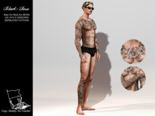 [PANOPTICON] Black Rose Tattoo Set