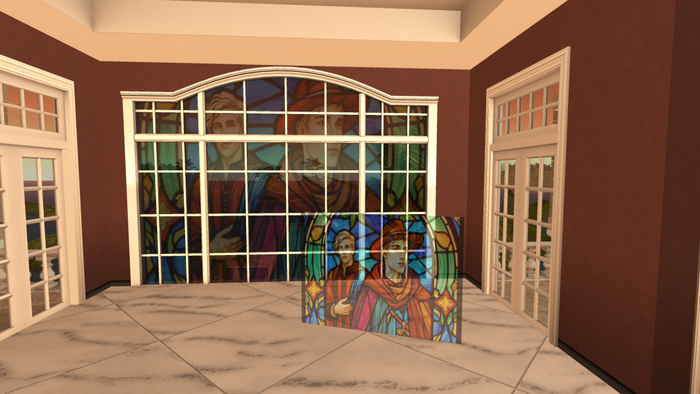 Lovers Stained Glass Texture