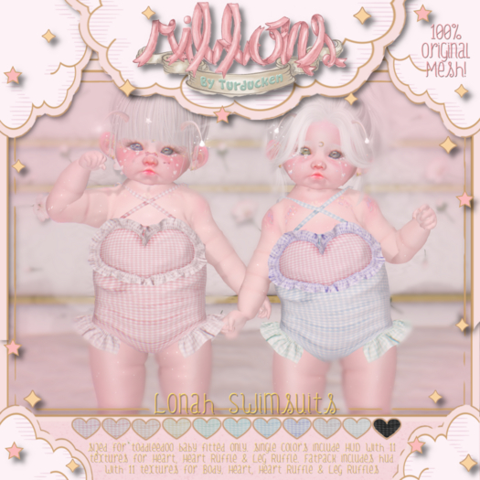 {Ribbons} Lonah Swimsuit - White {Box}
