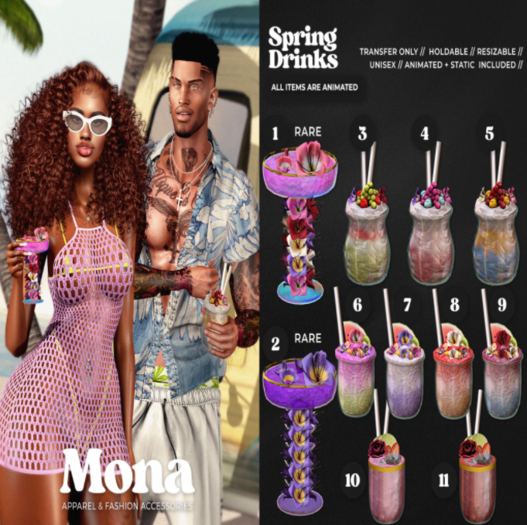 2. MONA - Flowers Drink - V2  RARE