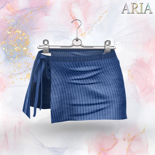 Blue Wool Rouvy Skirt LaraX
