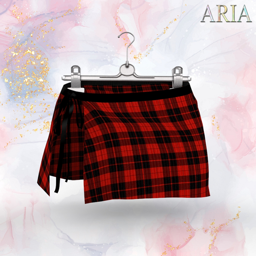 Red Plaid Rouvy Skirt LaraX