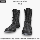 [Xprs] - Holmes Boots Plaid Black