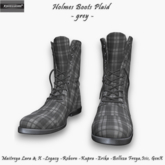 [Xprs] - Holmes Boots Plaid Grey