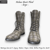 [Xprs] - Holmes Boots Plaid Beige