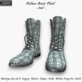 [Xprs] - Holmes Boots Plaid Teal