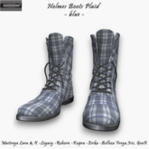 [Xprs] - Holmes Boots Plaid Blue