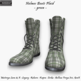 [Xprs] - Holmes Boots Plaid Green