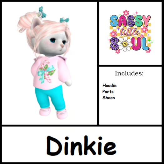 SLS -  Pink Candycane Outfit