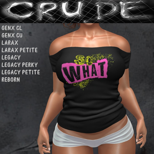 So What Women's Shoulder Shirt L (WOL)  <Wear Me>