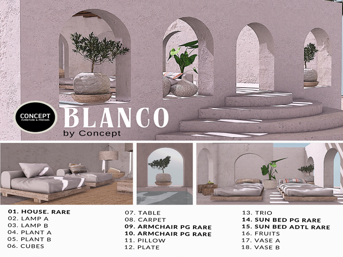 10 CONCEPT} *BLANCO ARMCHAIR PG. RARE