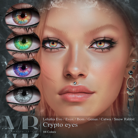  [ T.M.B ] Crypto eyes  LEL+EVOX , Catwa, Genus, Snow Rabbit 