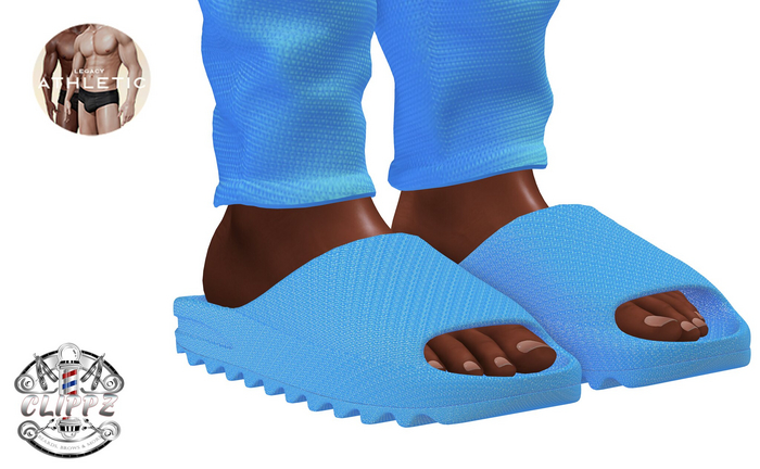 CLIPPZ Legacy Chunky Slides Sky Blue