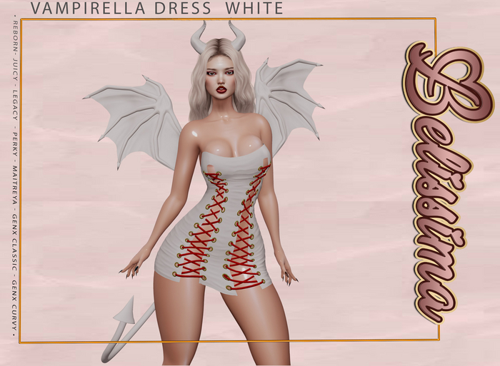 [Belissima] Vampirella Dress  White