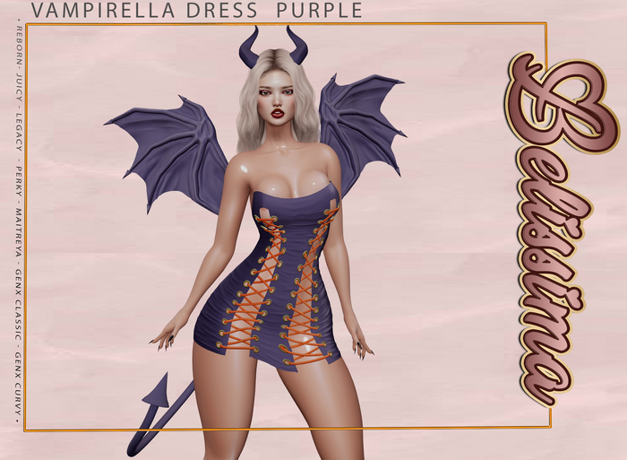 [Belissima] Vampirella Dress  Purple