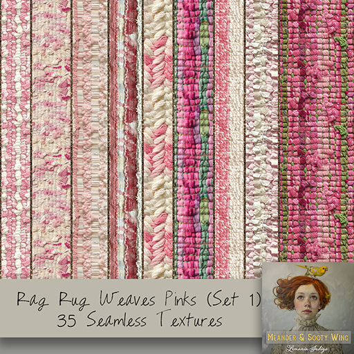 M/M Rag Rug Weaves Pinks Seamless (Set 1) (35) Textures