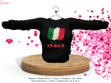 YOURMOM /\ - Envie ' Italy Women's Sweater ' Blk