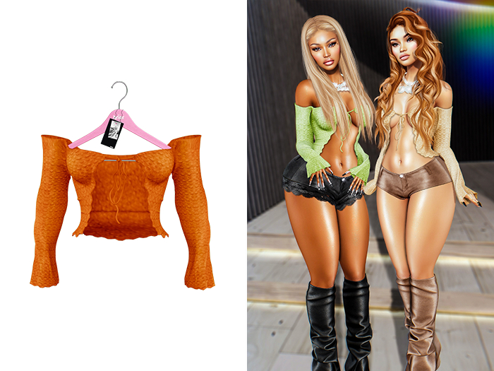 [Brior] Rachel Top - (Orange)