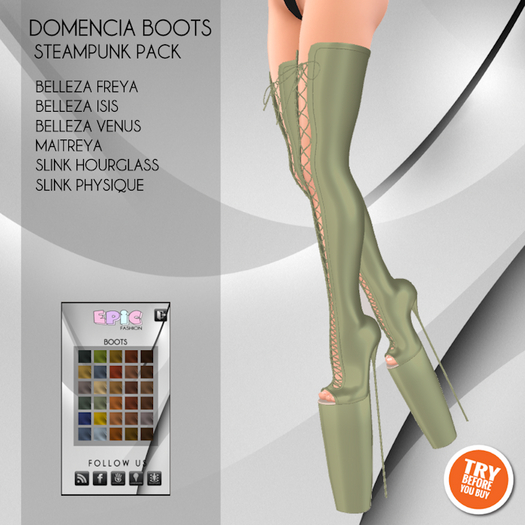 [EPIC] Domencia Boots STEAMPUNK (ADD ME)