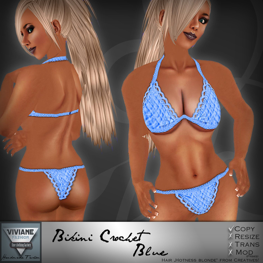 VF Bikini Crochet Blue