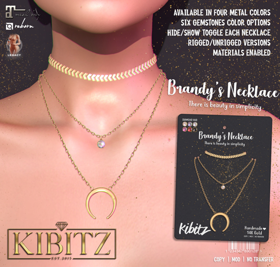 Kibitz - Brandy's necklace - gold