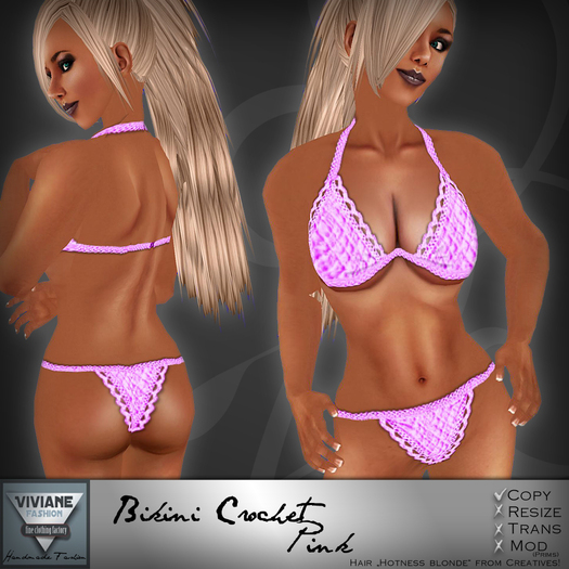 VF Bikini Crochet Pink